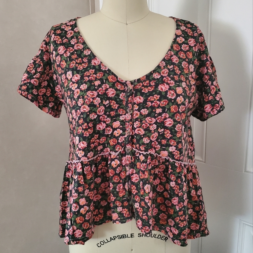 Lucky Brand Floral Tee